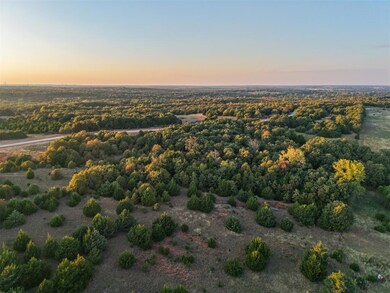 Aerial view at dusk
