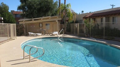 Sparkling community pool