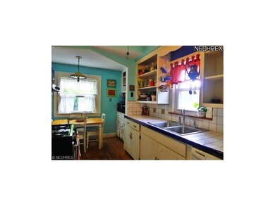 Eat-in kitchen with lots of counter space and cabi