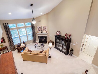 Vaulted living room