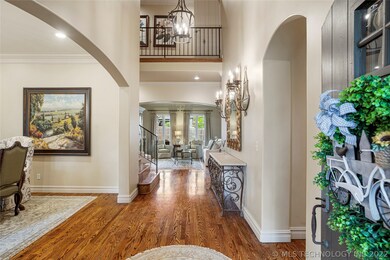 View from the open front door