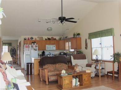 Open floor plan with vaulted ceiling and all new l