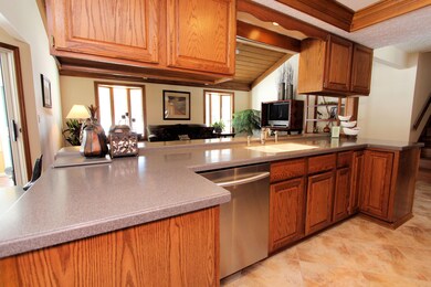 Kitchen view looking at Great room