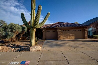 Front of Home with 3-Car Garage
