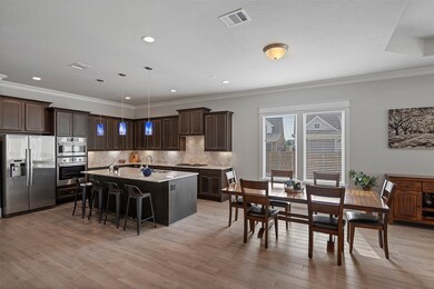 Ample dining space for large table