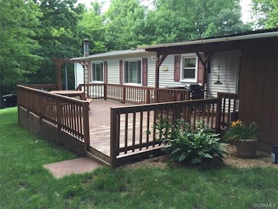 Rear Elevation with Deck and Covered Porch
