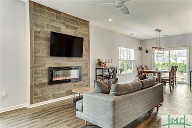 Cozy up to the beautiful entertainment wall with a