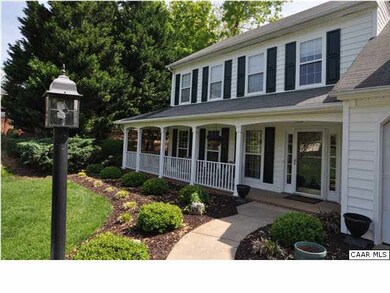 Welcoming full front porch