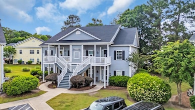 View of front of property with roof with shingles,