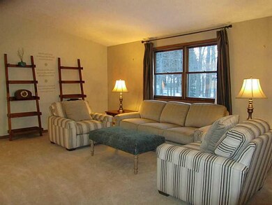 Living Room. Living Room with vaulted ceiling has 
