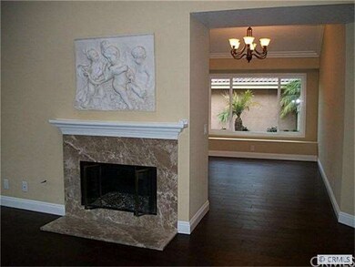 stunning marble fireplace and wide planked distres