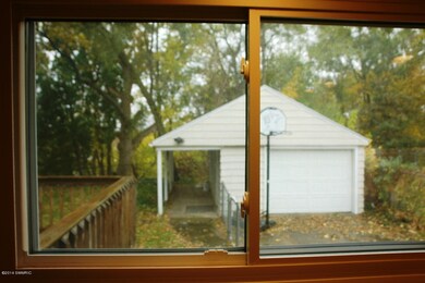 View out window in Kitchen area