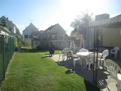 Yard with pool, Trex deck and patio area.