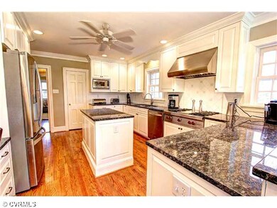Kitchen - Renovated Kitchen with island work stati