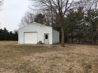 Back lot with storage building