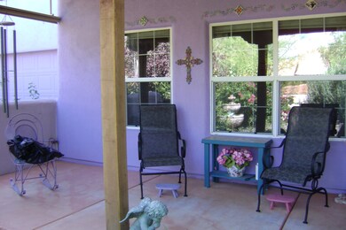 Covered Patio with tin roof.