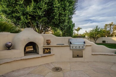 Built-in Kiva Fireplace & BBQ