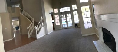 Family Room with Fireplace angle