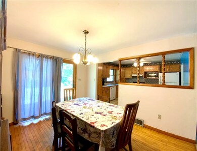 Glass Slider from Dining Room to Back Patio.