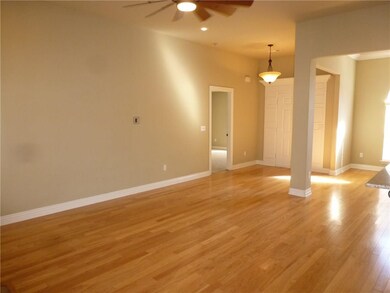 View from breakfast nook. Door on left is to Master bedroom.