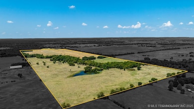 114 acres. View of the back of the property toward