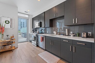 Kitchen with a sink, appliances with stainless st
