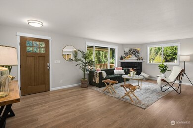 Living room with gas fireplace