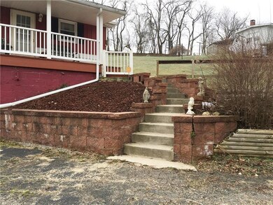 Steps leading to the front porch