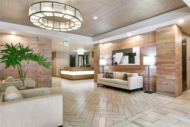 Building lobby and concierge desk.