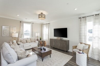 Spacious great room with tons of natural light!