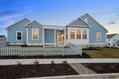 View of front of home with a fenced front yard