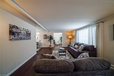 This is the living room that opens up into the eat in kitchen.