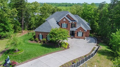 Custom brick house was built in 2009.