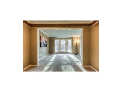 From the dining room, this looks onto the living r