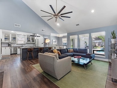 This open plan gives a great feeling of space with