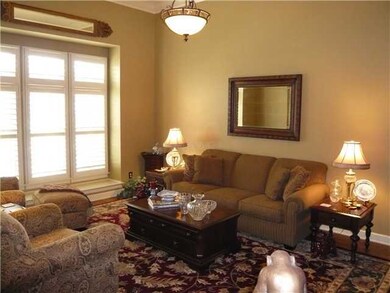 Plantation shutters! Lovely room for entertaining!