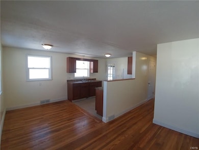 View of Kitchen/Dining area from Living Room