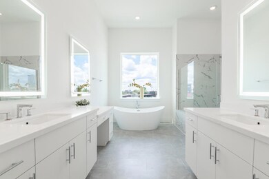 Floating tub in Primary bathroom to treat yourself