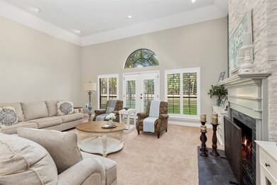 Wall of windows brings the natural light indoors.