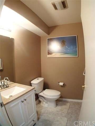 Half bath off of living room 