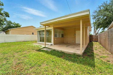 Back, covered patio