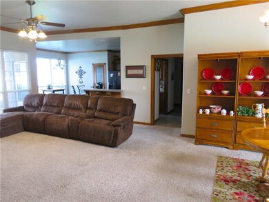 View of the formal dining room, living area and ki