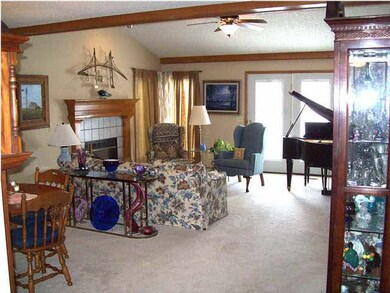 Newer french doors to balcony overlooking lake