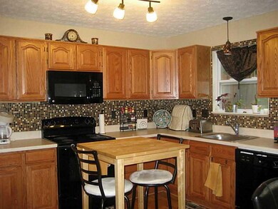 Kitchen. Tons of cabinets. Beautiful backsplash.