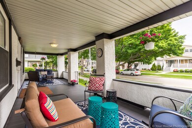 Perfect porch to accommodate a swing.