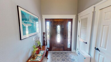 Entry is spacious and inviting