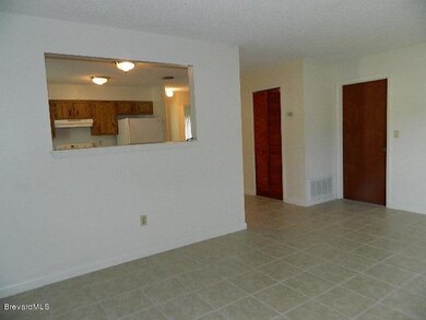 Unit 55 view of living to kichen entry