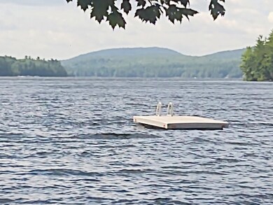 views looking down the lake at water