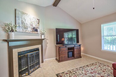 Beautiful corner fireplace