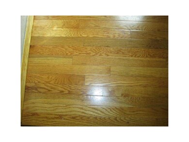 . Beautiful and shiny oak hardwood floors in the f